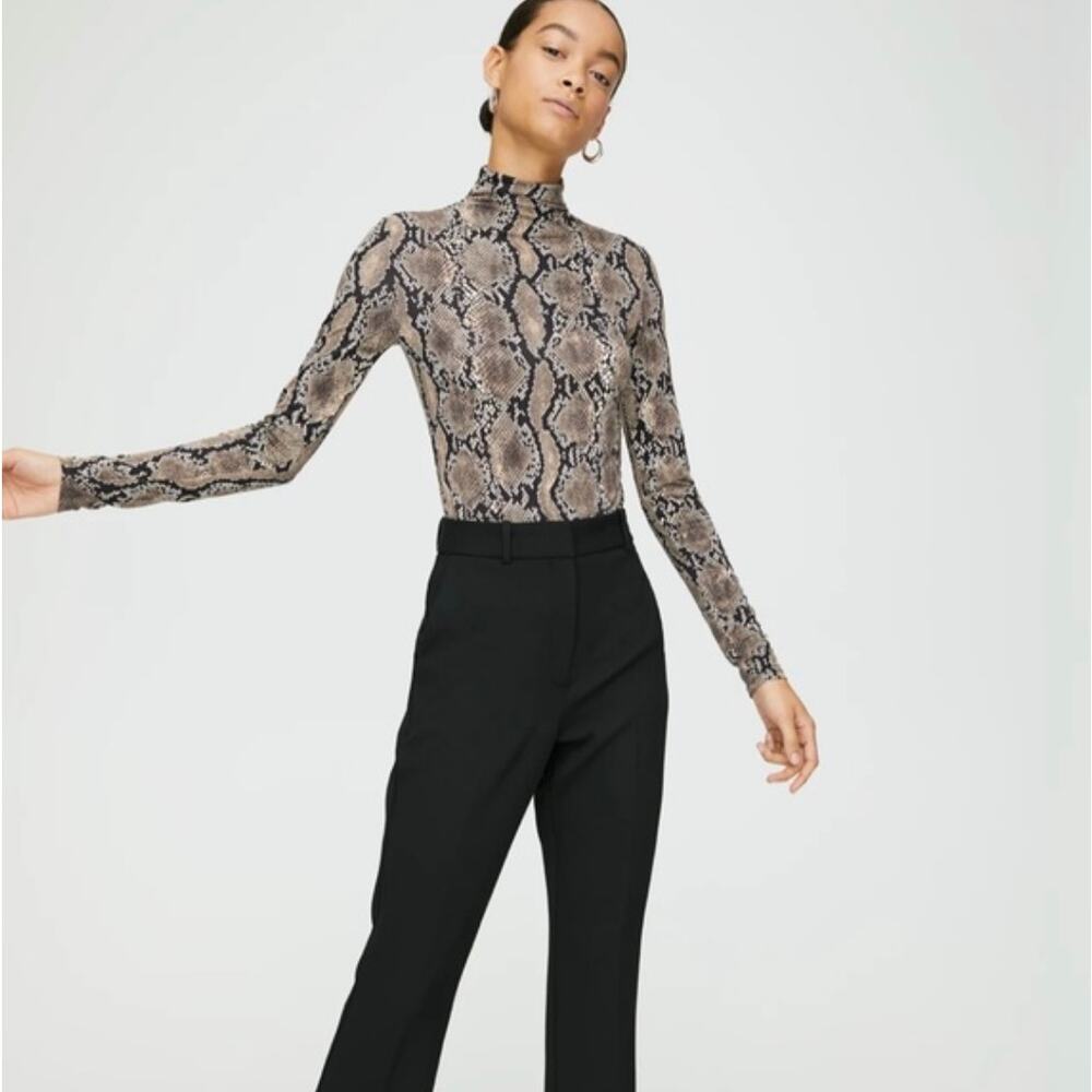 Babaton Larry Snakeprint Turtleneck Size Small - image 2